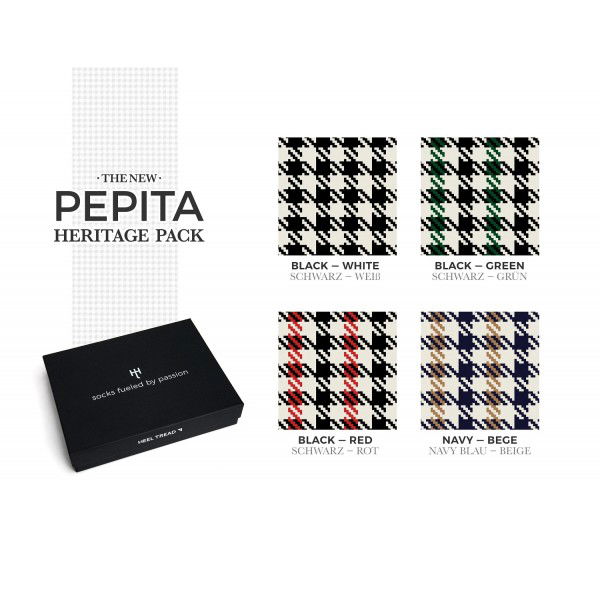 Pepita Calcetines Paquete de 4