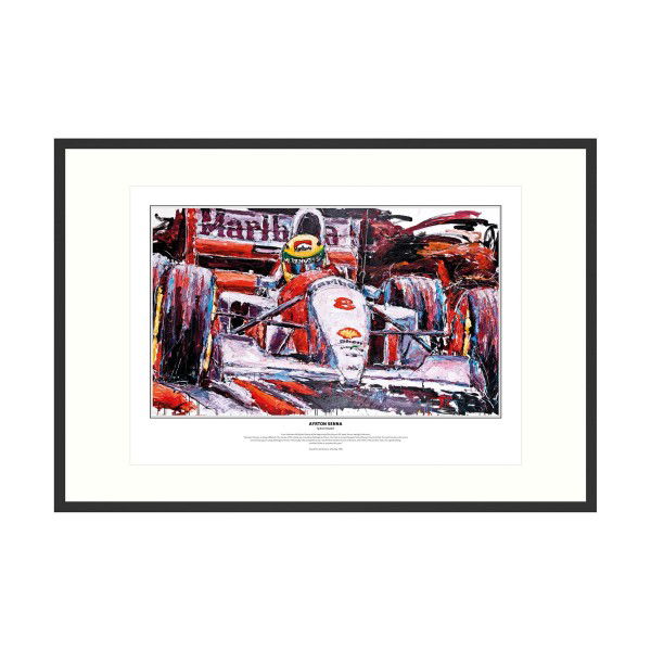 Ayrton Senna reproduction d'art McLaren 1993 par Armin Flossdorf
