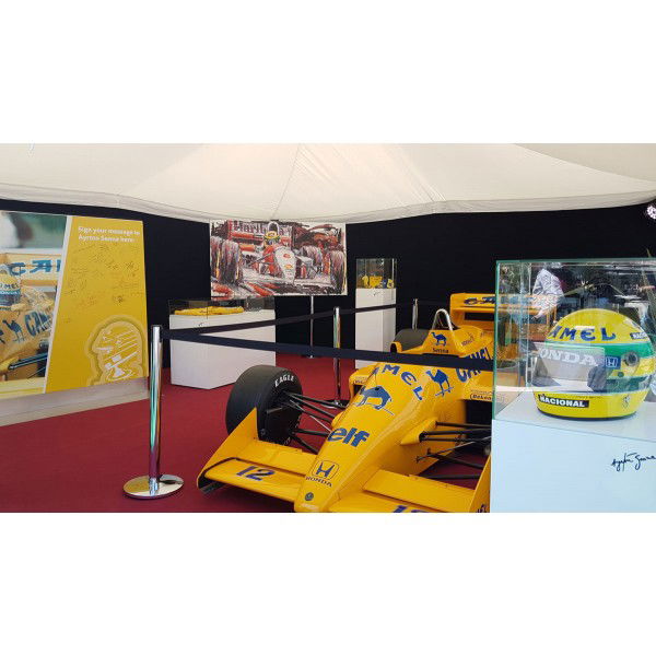 Ayrton Senna stampa d'arte Lotus 1986 di Armin Flossdorf