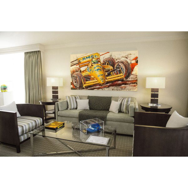 Ayrton Senna art print Lotus 1986 by Armin Flossdorf