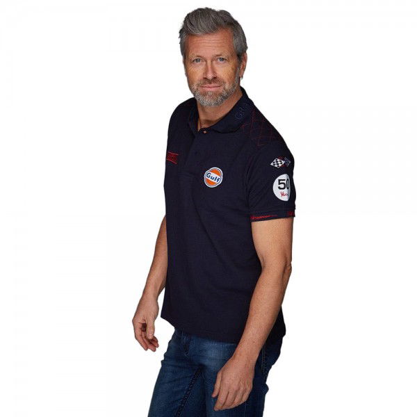 Gulf Michael Delaney Polo azul marino