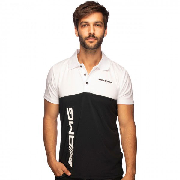 AMG Polo negro/blanco