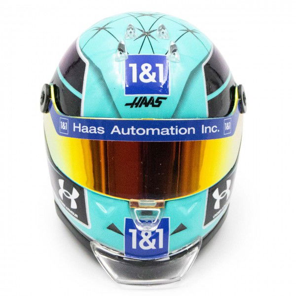 Mick Schumacher casco in miniatura Miami 2022 1/4