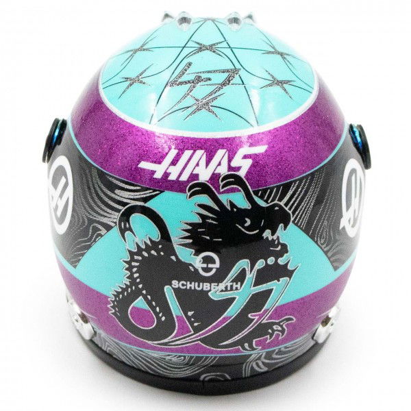 Mick Schumacher miniature helmet Miami 2022 1/4