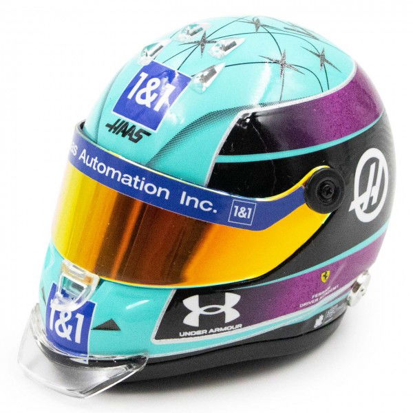 Mick Schumacher casco in miniatura Miami 2022 1/4