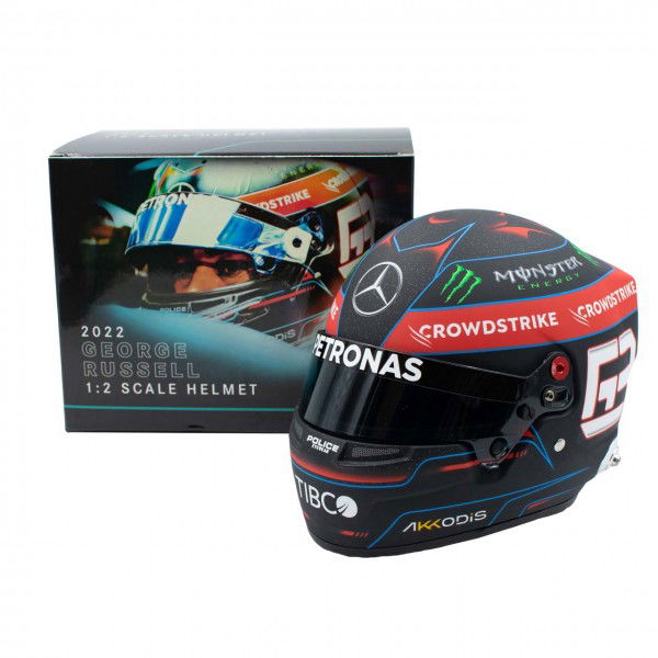 George Russell miniature helmet Formula 1 2022 1/2