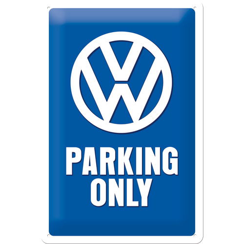 Cartello di latta VW Parking Only 20x30cm
