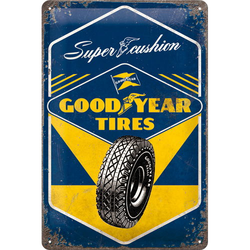 Blechschild Goodyear - Super Cushion 20x30cm