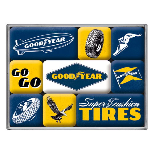 Set de imanes Goodyear - Logos