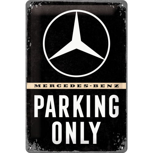 Cartello di latta Mercedes-Benz - Parking Only 20x30cm