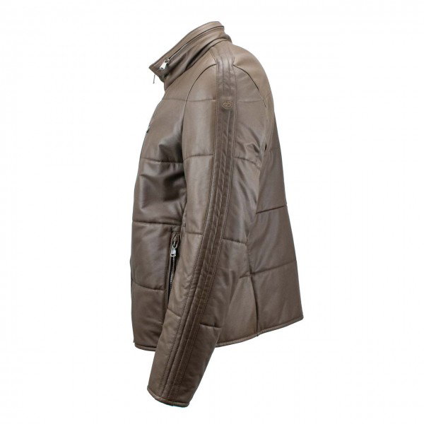 Heinz Bauer Chaqueta de cuero Tempelhof mud