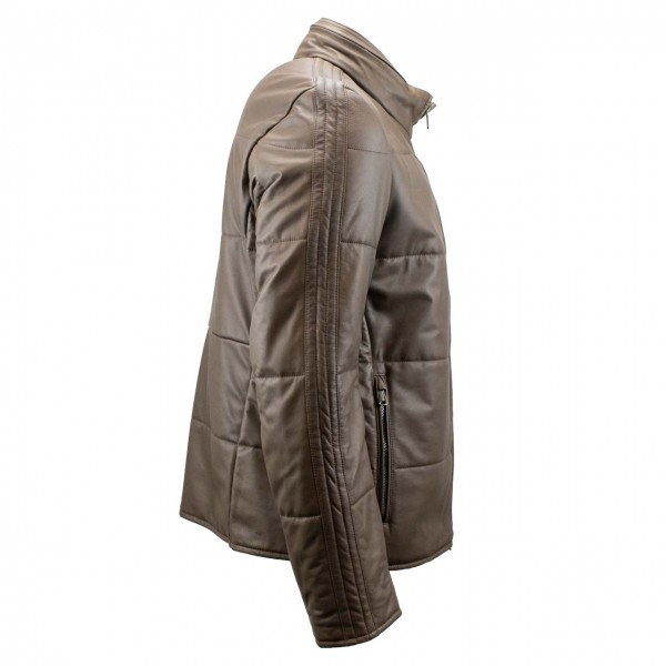 Heinz Bauer Chaqueta de cuero Tempelhof mud