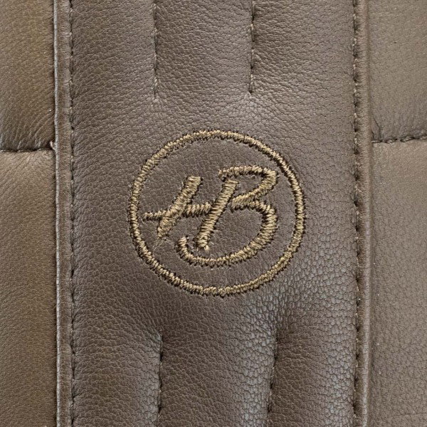 Heinz Bauer Chaqueta de cuero Tempelhof mud