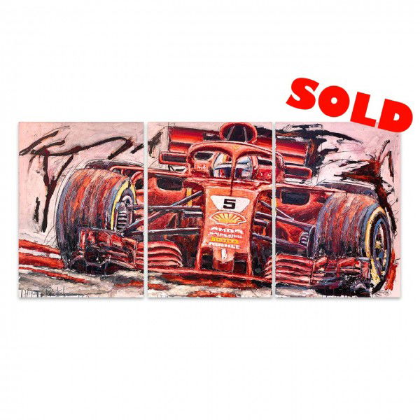 Opera d'arte Sebastian Vettel 2019 #0008