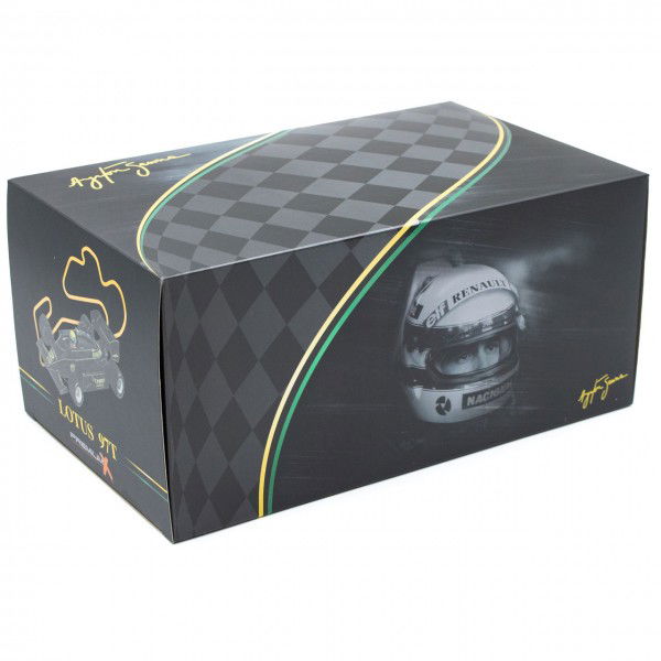 Ayrton Senna Lotus 97T #12 Gewinner Portugal GP Formel 1 1985 1:18