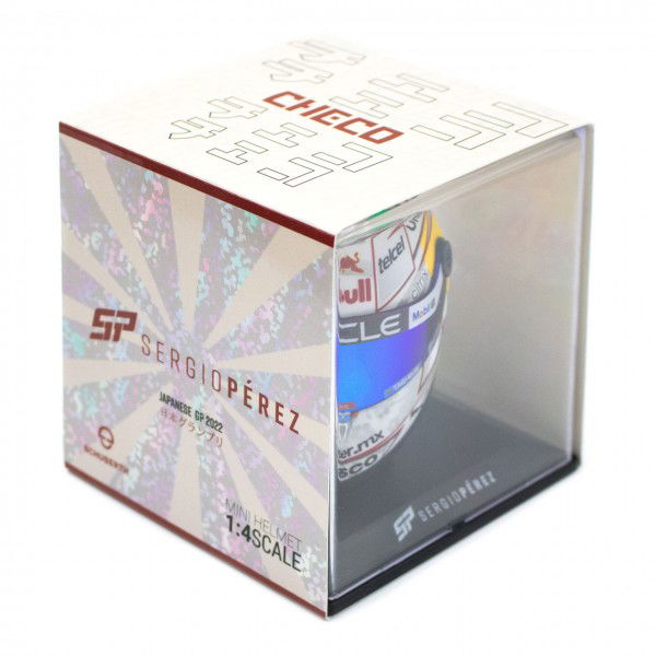 Sergio Pérez miniature helmet Formula 1 Japan GP 2022 1/4