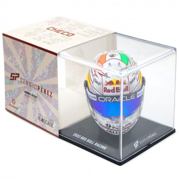 Sergio Pérez miniature helmet Formula 1 Japan GP 2022 1/4