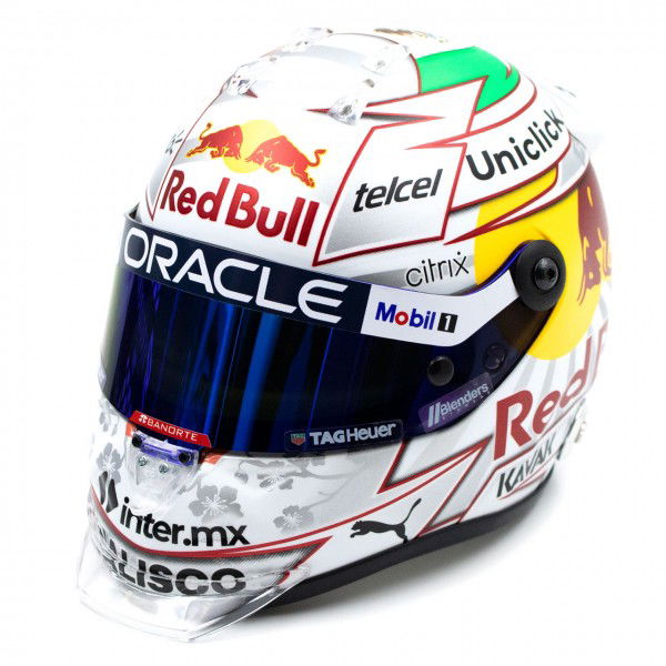 Sergio Pérez miniature helmet Formula 1 Japan GP 2022 1/2