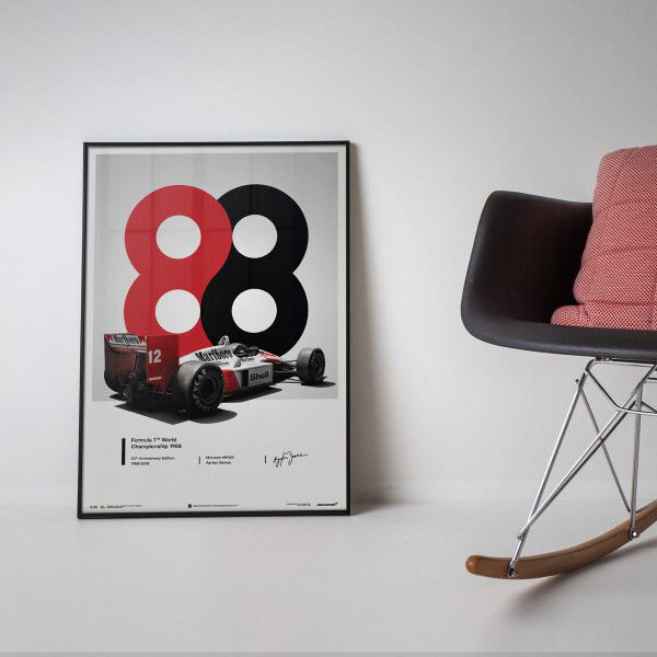 McLaren MP4/4 Ayrton Senna 1988 Poster