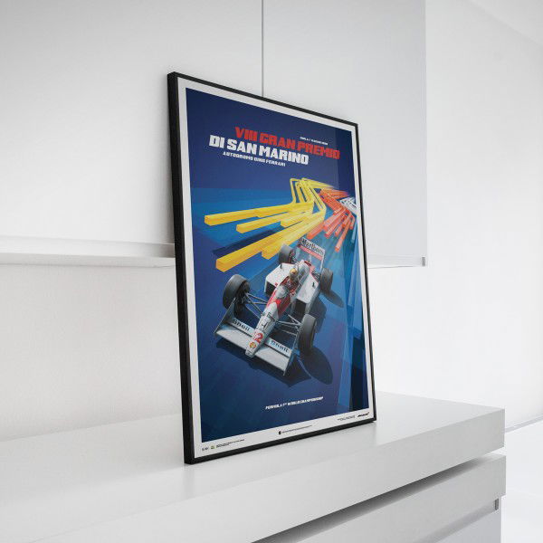 McLaren MP4/4 Ayrton Senna San Marino Poster