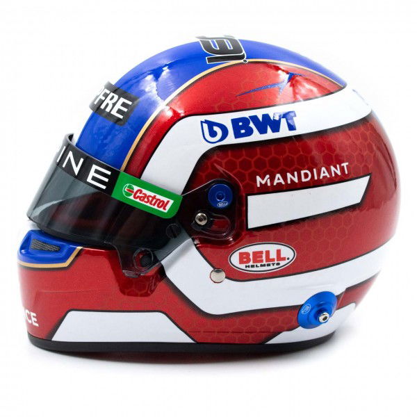 Esteban Ocon Casco en miniatura Fórmula 1 2022 1/2