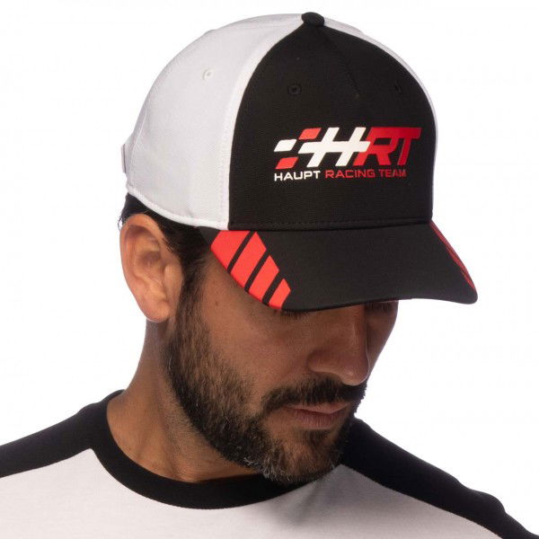 HRT Gorra Racing negro/blanco