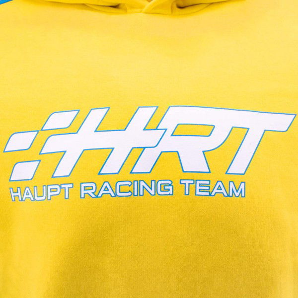 HRT Felpa con cappuccio No. 4 blu/giallo