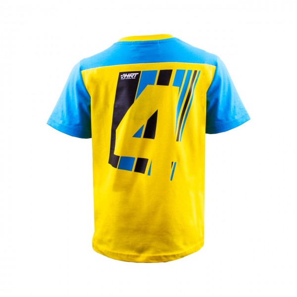HRT Camiseta para niños No. 4 azul/amarillo
