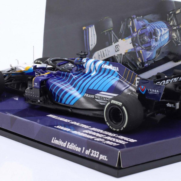 George Russell Williams Racing FW43B Formel 1 Saudi Arabien GP 2021 1:43