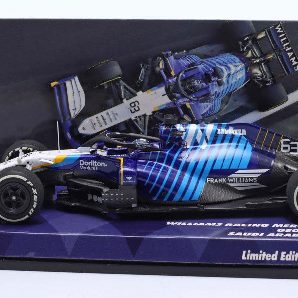 George Russell Williams Racing FW43B Formel 1 Saudi Arabien GP 2021 1:43