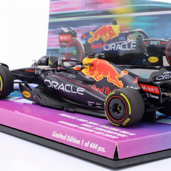 Max Verstappen Oracle Red Bull Racing Sieger Miami GP 2022 1:43