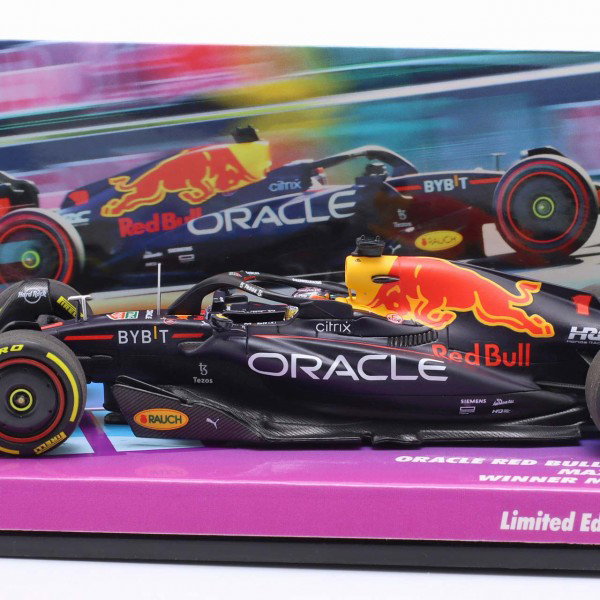 Max Verstappen Oracle Red Bull Racing Sieger Miami GP 2022 1:43
