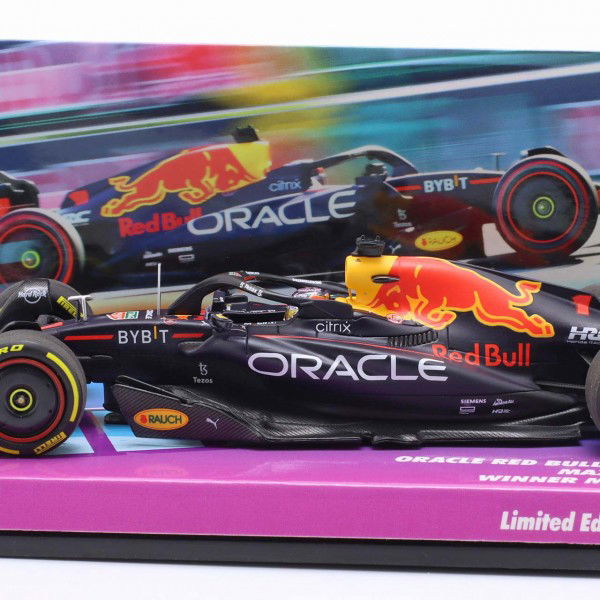 Max Verstappen Oracle Red Bull Racing RB18 Formula 1 Winner Miami