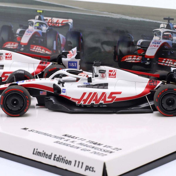 Haas F1 Team 2022 Schumacher/ Magnussen Doppel-Set 1:43