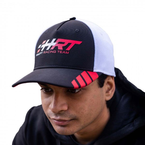 HRT Gorra Racing negro/blanco