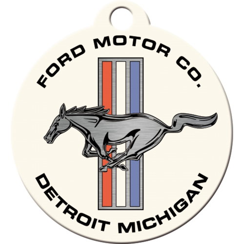 Keyring Ford Mustang - Horse & Stripes Logo