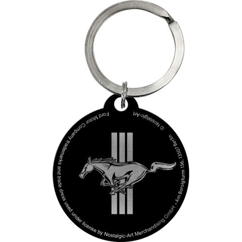 Keyring Ford Mustang - Horse & Stripes Logo