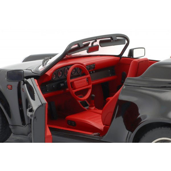 Porsche 911 Speedster 1989 negro 1/12