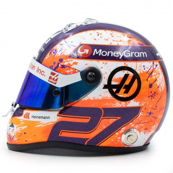 Nico Hülkenberg casco in miniatura Formula 1 2023 1/2