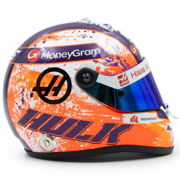 Nico Hülkenberg Casco en miniatura Fórmula 1 2023 1/2