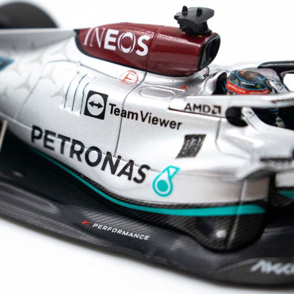George Russell Mercedes AMG Petronas W13 Formel 1 Bahrain GP 2022 1:43