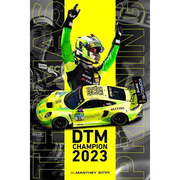 Manthey Grello DTM Champion 2023 Thomas Preining - Art Print