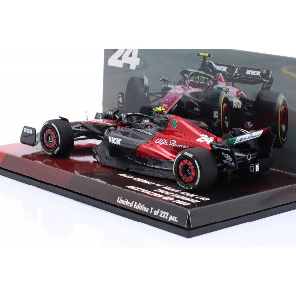 Zhou Guanyu Alfa Romeo F1 Team Stake C43 Australien GP 2023 1:43