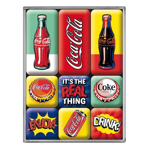 Set d'aimants Coca Cola - Pop Art