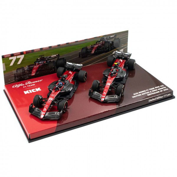 Alfa Romeo F1 Team Stake C43 2023 Bottas / Guanyu Doppel-Set 1:43