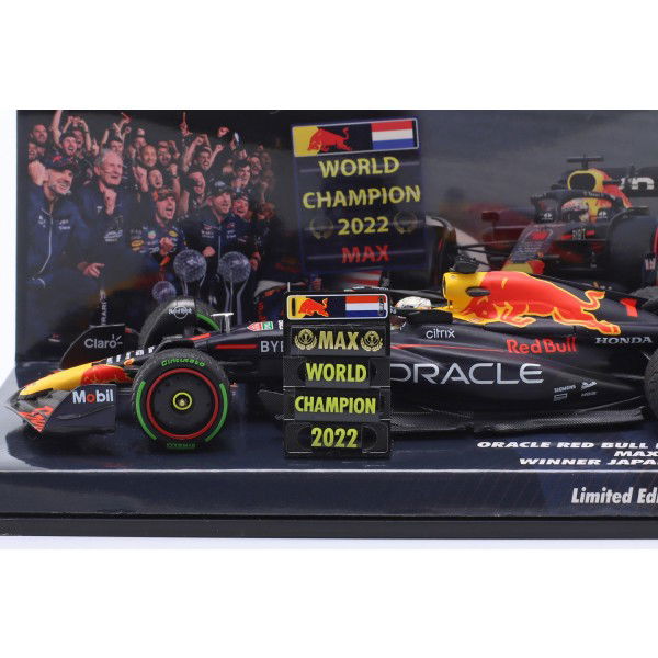 Max Verstappen Oracle Red Bull Racing Sieger Japan GP 2022 1:43