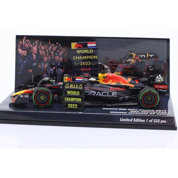 Max Verstappen Oracle Red Bull Racing Sieger Japan GP 2022 1:43