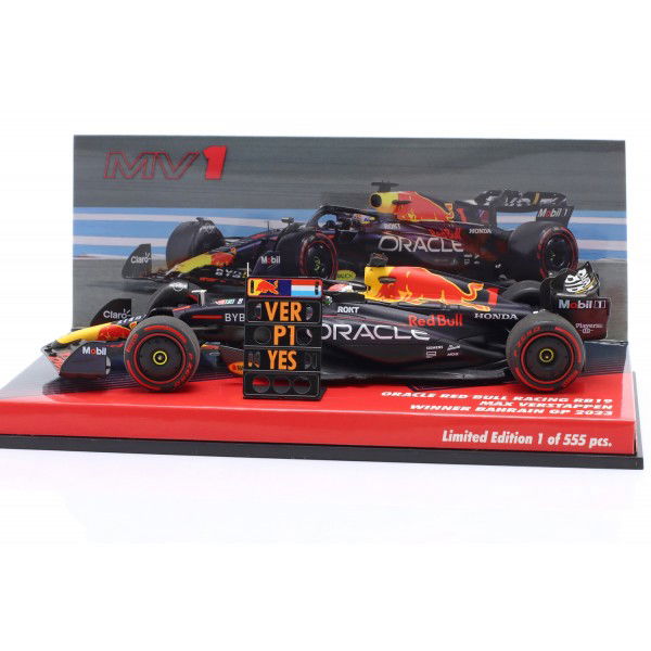 Max Verstappen Oracle Red Bull Racing Sieger Bahrain GP 2023 1:43