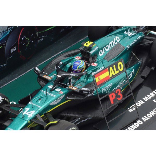 Fernando Alonso Aston Martin AMR23 Formel 1 Bahrain GP 2023 1:43