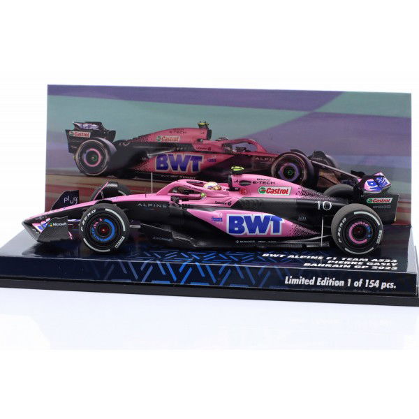 Pierre Gasly BWT Alpine F1 Team A523 Formel 1 Bahrain GP 2023 1:43